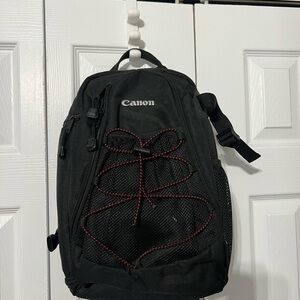 Canon Black and Red Sling Camera Bag